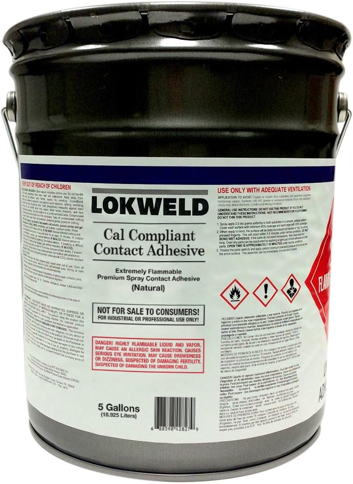 Lokweld Cal Compliant Contact Adhesive - 5 Gallon