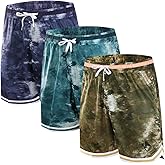 OPALOS 3 Pack Basketball Shorts for Men with Zipper Pockets,Active Athletic Shorts