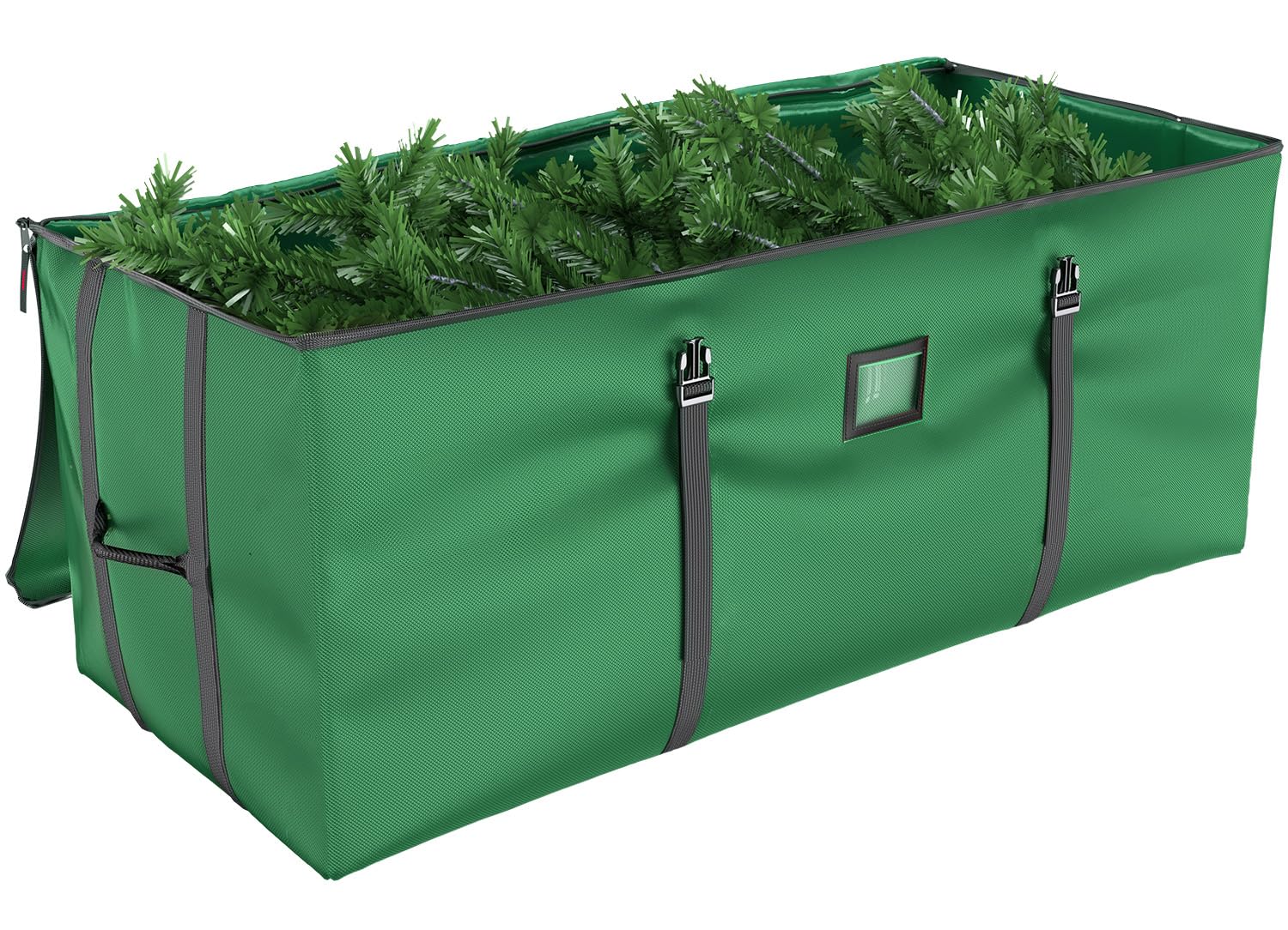 Photo 1 of Mrrihand Christmas Tree Storage Bag, Large Artificial Christmas Tree, 9 Ft Anti-Tear Heavy-Duty 600D Oxford Cloth Christmas Tree Storage Box with Handles, Christmas Tree Storage Container (Green, 9Ft)