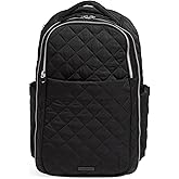 Vera Bradley Women's Performance Twill Travel Backpack Travel Bag, Black, One Size
