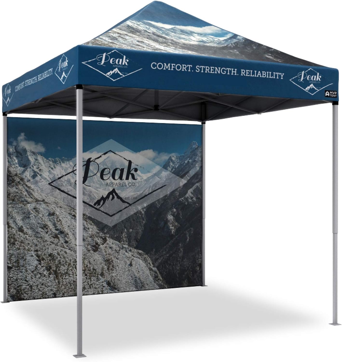 MVP Visuals Custom Canopy Pop Up Tent, 10x10' Instant