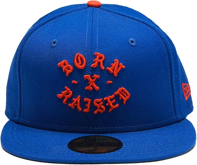 Amazon Bornxraised ボーンアンドレイズド キャップ ニューエラ New Era Fitted Rocker Hat Blue Orange 7 1 8 56 8cm 7 1 4 57 7cm 7 3 8 58 7cmサイズ ブラック 6590 キャップ 通販
