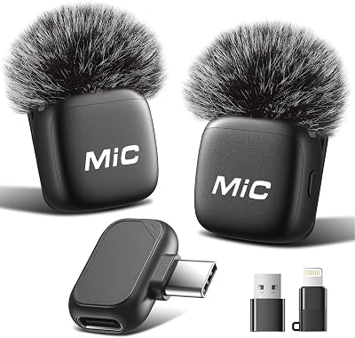 Micro Cravate sans Fil – Plug & Play,Parfait pour TikTok & Vlogs