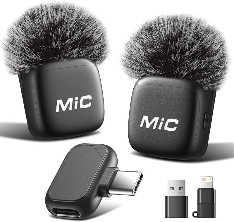 Micro Cravate sans Fil – Plug & Play,Parfait pour TikTok & Vlogs