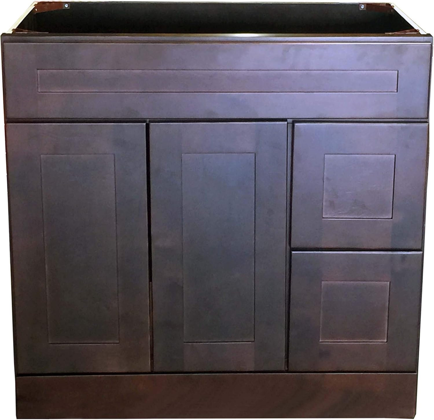 New Espreso Shaker Single-Sink Bathroom Vanity Base Cabinet 36" Wide x 21" Deep ES-V3621DL/R: Kitchen & Dining