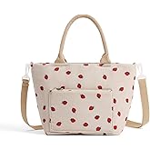 Lunch Bag for Women Adult Large Insulated Lunch Box Girl Cute Corduroy Lunch Tote Bags Reusable Leakproof Cooler Work Picnic