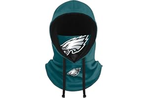 FOCO NFL Team Logo Team Color Drawstring Winter Cap Hooded Gaiter Balaclava Face Cover