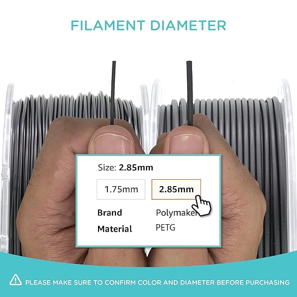 POLYMAKER PETG FILAMENT 2.85MM 6KG BLACK*3 +TRANSPARENT *3 3D PRINTER FILAMENT, POLYLITE PETG 3D PRINTING FILAMENT 2.85MM, DIMENSIONAL ACCURACY +/- 0.03MM, PRINT WITH MOST 3D PRINTERS