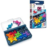 SmartGames IQ Waves | Boost Logic and Problem Solving Skills | 120 Challenges from Easy to Expert | Great for Ages 6 - Adult | A Fun Travel Game in a Portable Case | Unique Soft Touch Game Pieces