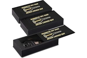 Hide A Key Magnetic Key Holder Under Car - Hide A Key for Your Car So You Never Lock Out - Plastic Magnet Key Hider to Store a Spare for Your Home, Storage, Office, or Vehicle - 3 pack - by RamPro