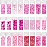 SUNNYCLUE 120G 12/0 Seed Beads 2mm Small Pony Beads Pink Round Glass Seed Bead Bulk Small Glass Bead Mini Glass Loose Spacer Beads for Jewelry Making DIY Earrings Friendship Bracelets Necklace
