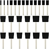 Fewanland Foam Brush 25pcs with High Density Foam for Multi Project(1/2", 1", 2", 3")