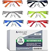 Aqulius Kids Safety Glasses - Eye Protection Glasses - Safety Goggles for Kids - Classroom Goggles Set - 24-Pack, Child Size
