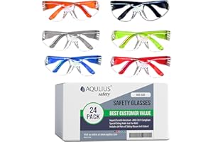 Aqulius 24 Pack Kids Safety Glasses ANSI Z87-6 Colors Kids Safety Goggles - Crystal Clear Eye Protection for Children