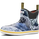 SUREWAY Women's Ankle Fishing Deck Boots for Women,Short Waterproof Neoprene Rubber Rain Boots,Lightweight Garden Work Shoes for Women,Upgraded Slip Resistant,Durable Comfortable