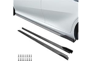 Axinda Side Skirts Extensions for Toyota Camry LE SE XSE XLE 2018 2019 2020 2021 2022 2023 2024 2025, Rocker Panel Lip Splitter Accessories, 2 PCS (Side Skirts-Carbon Fiber Pattern)
