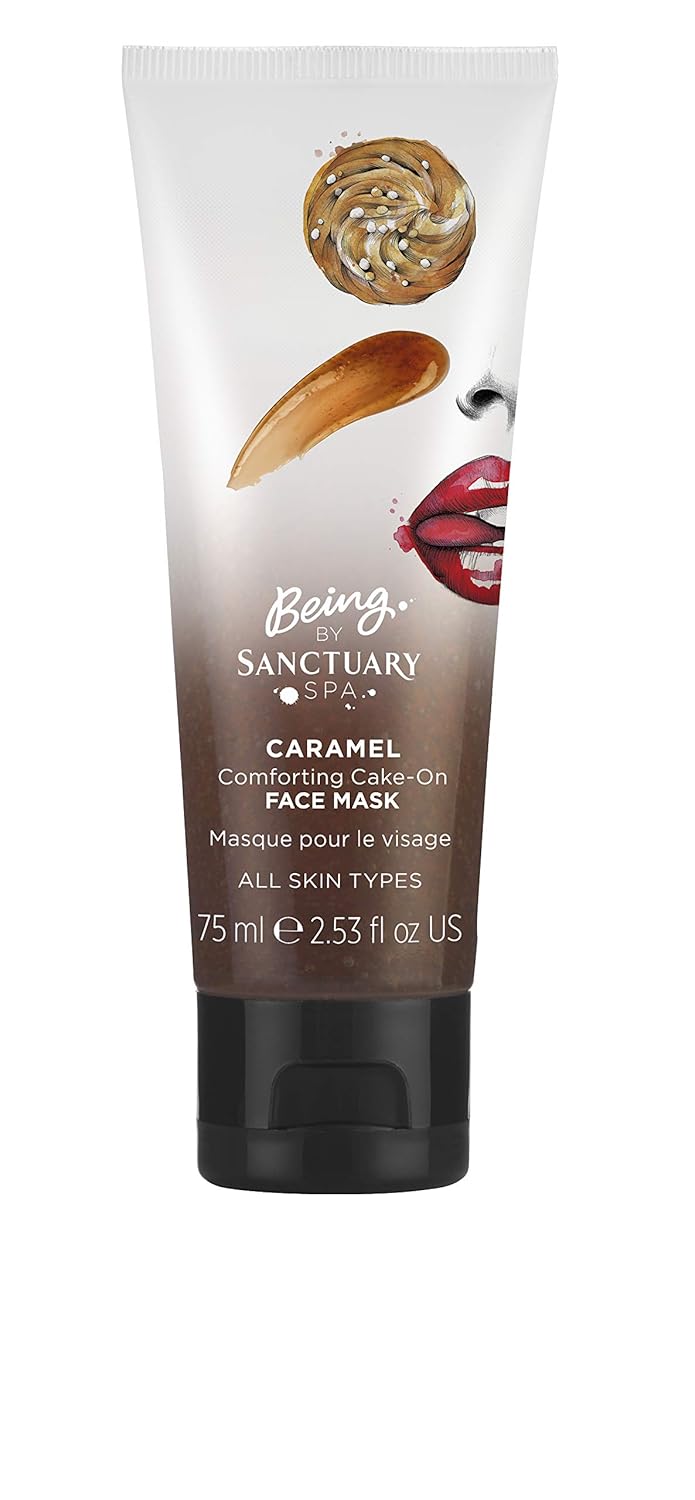 Download Caramel Comforting Cake On Face Mask By Being PSD Mockup Templates