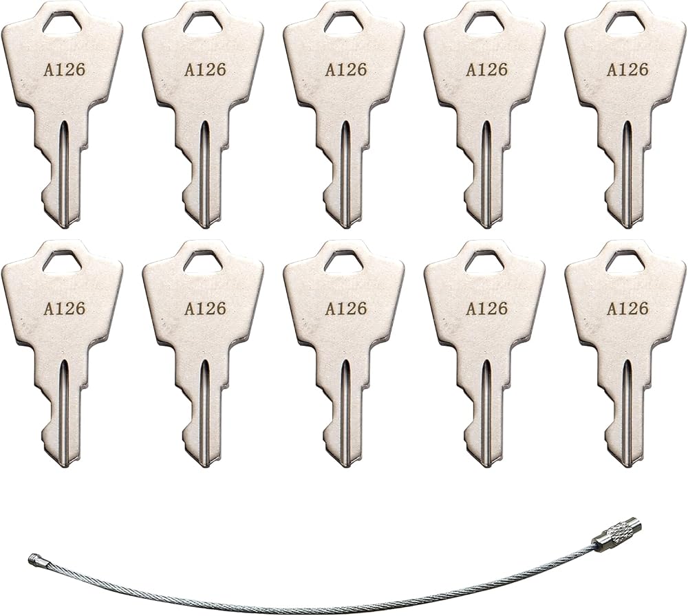 CARNFORTH 10Pcs Ignition Keys Replacement A126 for Linear Pride GoGo Elite