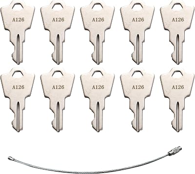 CARNFORTH 10Pcs Ignition Keys Replacement A126 for Linear Pride GoGo Elite