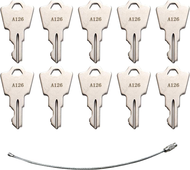 CARNFORTH 10Pcs Ignition Keys Replacement A126 for Linear Pride GoGo Elite
