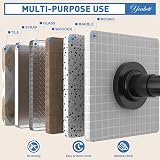 Yeabett Curtain Pole 48-154.9cm Extendable Telescopic No Drill No Slip view 6