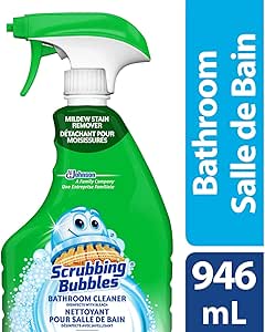 Scrubbing Bubbles Bathroom Cleaner Mildew Stain Remover with Bleach ...