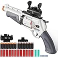 Toy Guns for Boys, Shotgun Foam Blaster, Enhanced Revolver Children Outdoor CS Soft Bullet Toy Rifle, Birthday Xmas Gift for Kids Age 8+(Grizzly)