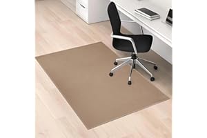 LYEMAT Chair Mat for Hardwood Floor, 36 x 48 inches Heavy Duty Office Desk Chair Mat for Hard Wood, Non-Slip Tile Lamiate Protector for Computer Chair Brown