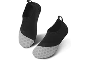 JIASUQI Kids Boys and Girls Summer Athletic Water Shoes Aqua Socks for Beach Swimming Pool