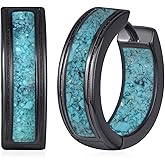 Hoop Earrings for Men Women 925 Sterling Silver Cross/Ankh Earrings Jewelry Gifts for Men Women