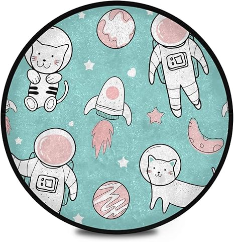 Amazon カーペット 敷物 絨毯 可愛い 宇宙飛行士 ネコ ラグ フランネルラグ マット おしゃれ ふわっと手触り ラグ カーペット オンライン通販