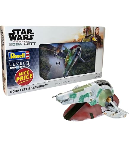 Maquette Revell Slave I – Édition 40 Ans Star Wars, échelle 1/88, 33 Pièces, Niveau 3/5