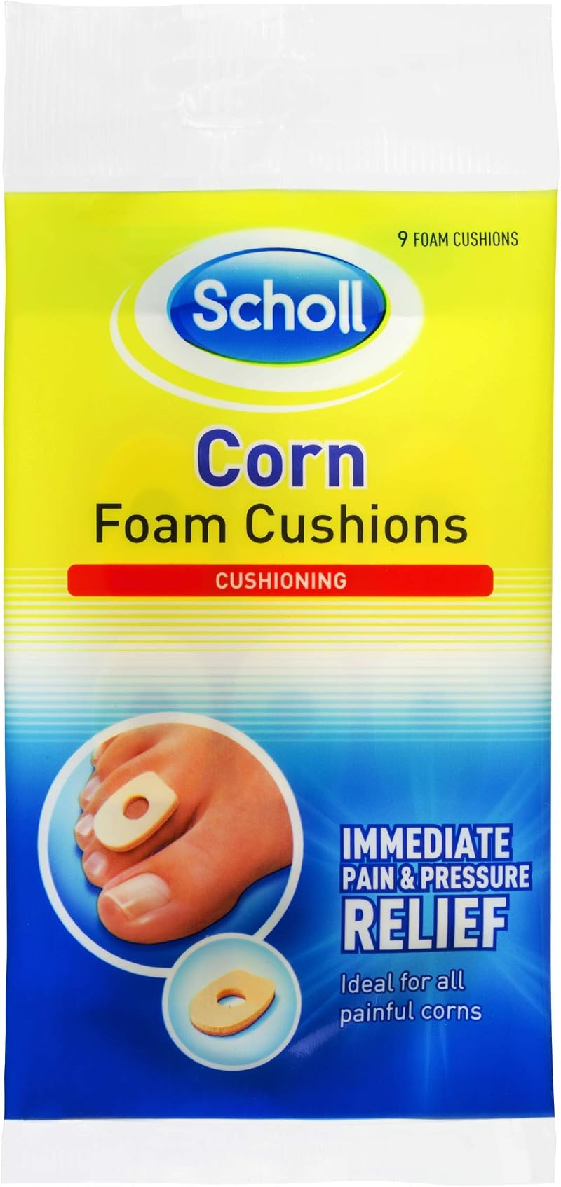 Dr. Scholl's Corn Foam Cushions 9 Pads - Pain & Pressure Relief
