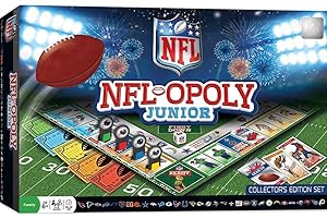 MasterPieces NFL-Opoly Junior Board Game, Collector's Edition Set, for 2-4 Players, Ages 6+