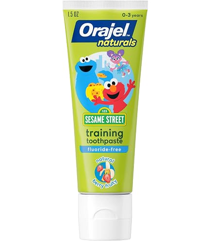 Amazon.com: Orajel Naturals Sesame Street Kids Fluoride-Free