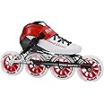 Inline Speed Skates Adult for Mens Womens, Professional Fitness Racing Skates Adult Male, High Performance Roller Skating, Black