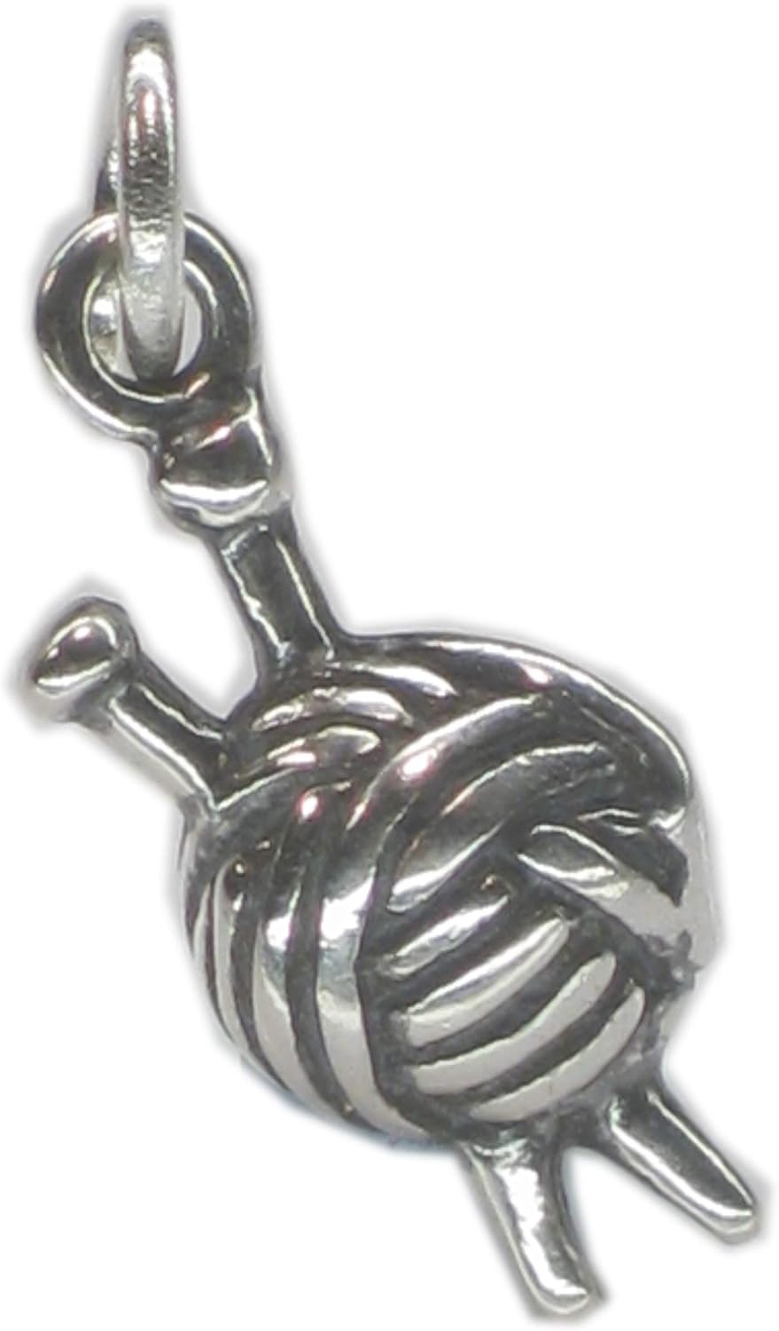 Wool and Knitting Needles sterling silver charm .925 x 1 Amazon.co.uk