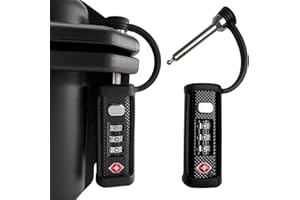 LAFENLIN Gun Case Locks 2 Pack, TSA Approved Case Lock for Gun Case, Handgun Case Padlock for Gun Safe, Air Travel Padlock Hard Pistol Case Lock for Rifles & Shotguns, 3 Digits Heavy Duty TSA Locks