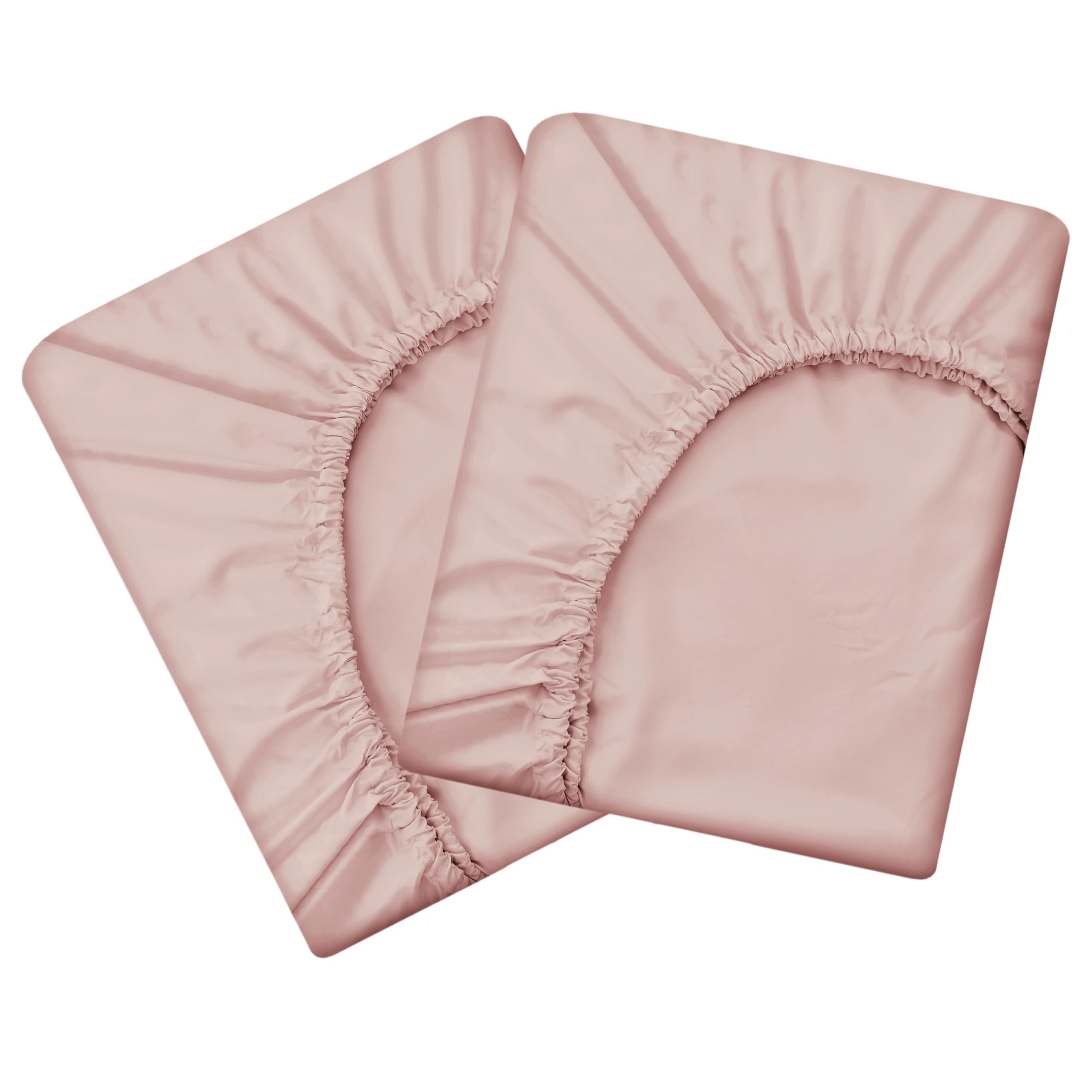 Photo 1 of **PARTIAL SET/check clerk comments**
HBHLFZ Twin Fitted Sheet Only 2 Pack, Soft Breathable Bottom Sheet - 39"x75" Deep Pockets Twin Size Fitted Sheet - All Around Stretch Fit, Wrinkle Resistant, Colorfast - Easy Care?Light Pink?