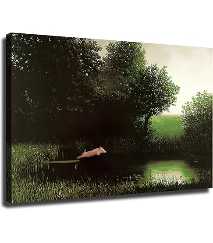 Amazon.com: Michael Sowa Framed Art Print 32x24 Diving Pig Amazon.com: Michael Sowa Framed Art Print 32x24 Diving Pig
