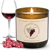 Cru Wine Scented Candles - Napa Cabernet Sauvignon Scent - Clean Burning, Non Toxic Candle, Luxury Decor Wine-Inspired Soy Wax Candles for Home Scented, Relaxing Gifts for Men and Women