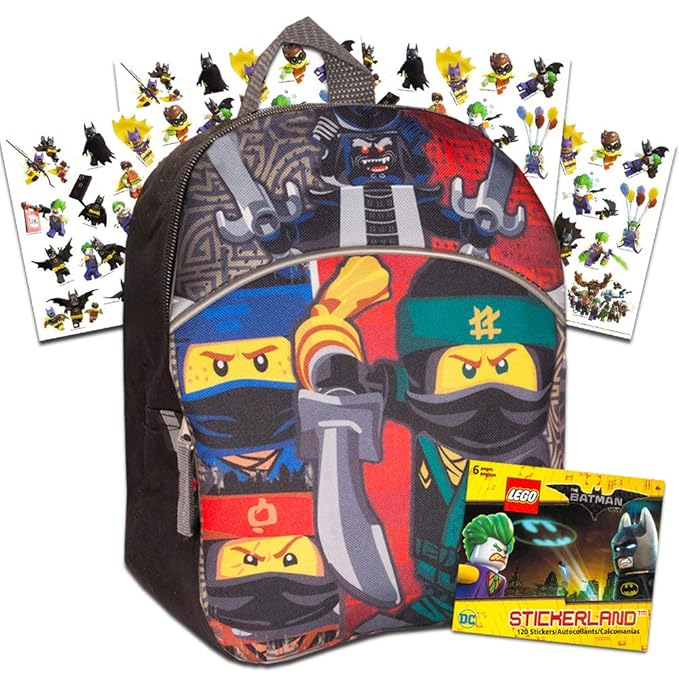 Lego Ninjago Toddler Preschool Backpack Bundle 11 Inch Mini Backpack