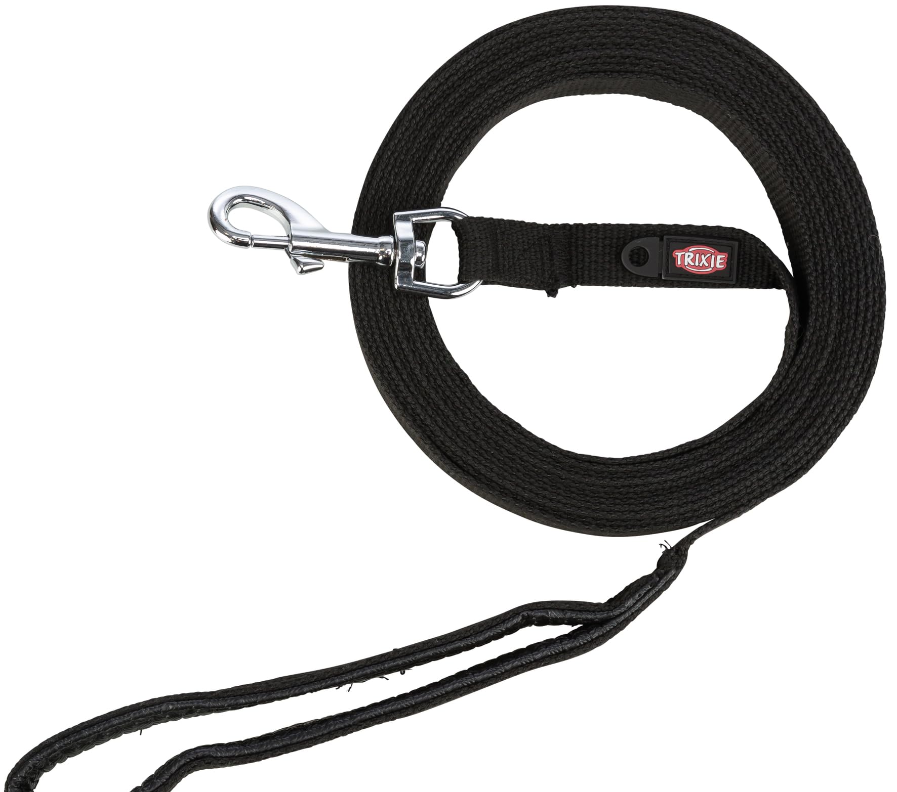 TRIXIE tow leash M–L, 393.70 inches, 0.79 inches in black - long dog lead for training and outdoor - for medium to large dogs - 19911