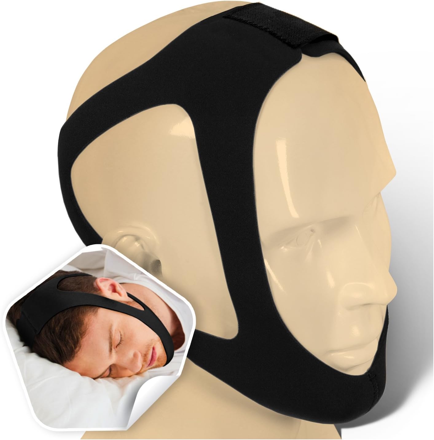 ATTICAN ® Anti Snoring Chin Strap Adjustable Stop Snoring
