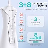 COSLUS Water Teeth Flosser Picks 4 Modes 300ml Cordless IPX7 Portable view 4