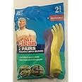 Mr. Clean Mr. Clean Medium Reusable Latex Gloves, 2 Color, 2 Piar, 2 Count