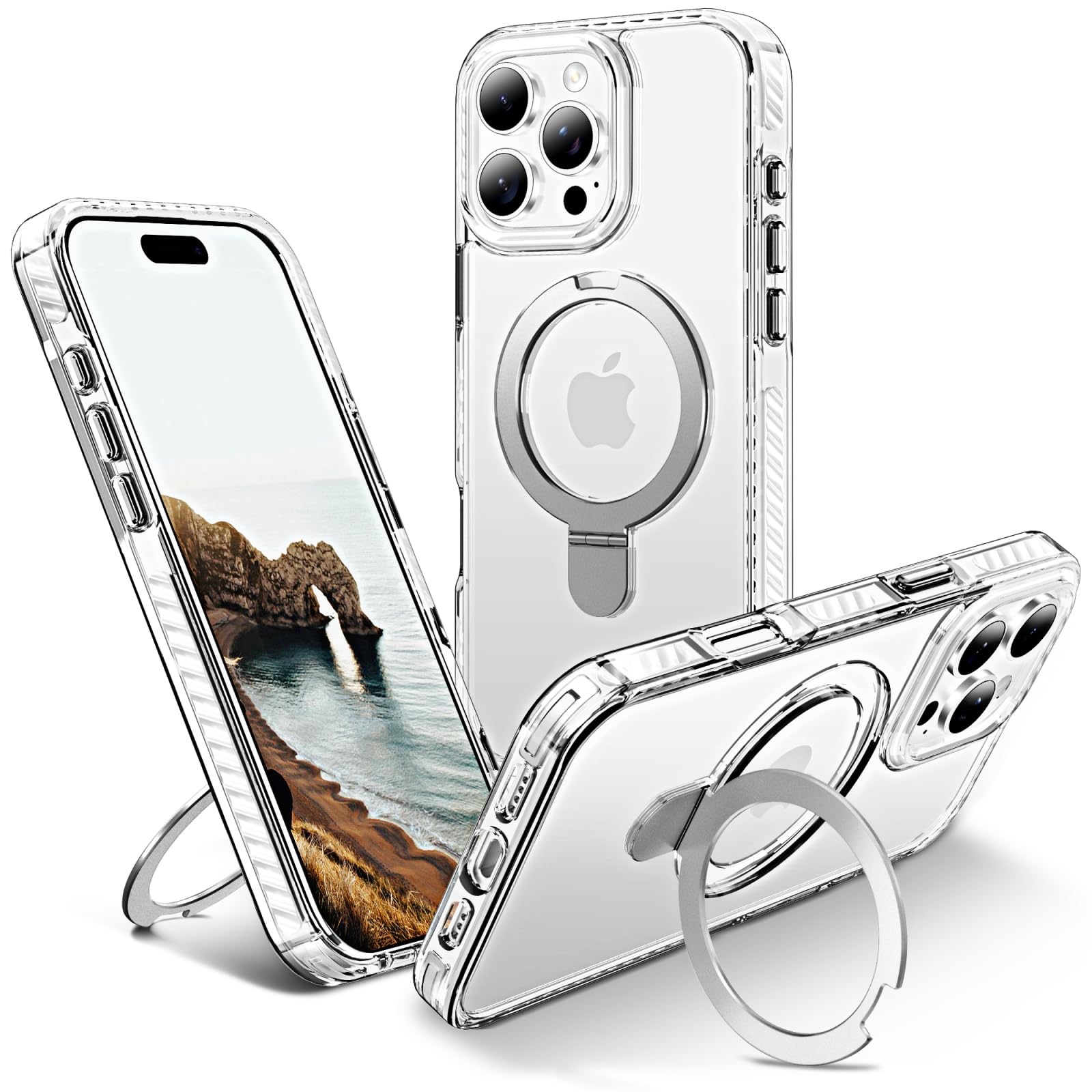 UMIONE for iPhone 16 Pro Max Clear Magnetic case