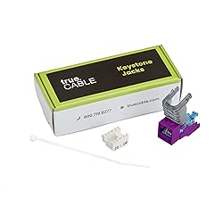 trueCABLE Cat6 Toolless Keystone Jack, Unshielded