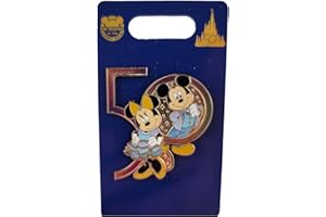 DISNEYPARKS Disney Pin - Walt Disney World - 50th Anniversary - Mickey and Minnie Mouse