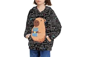 JEOCODY Hoody Sweatshirt wiht Hood Hoodie S-XL Size for 6-14 Years old Boys and Girls Primary School Student